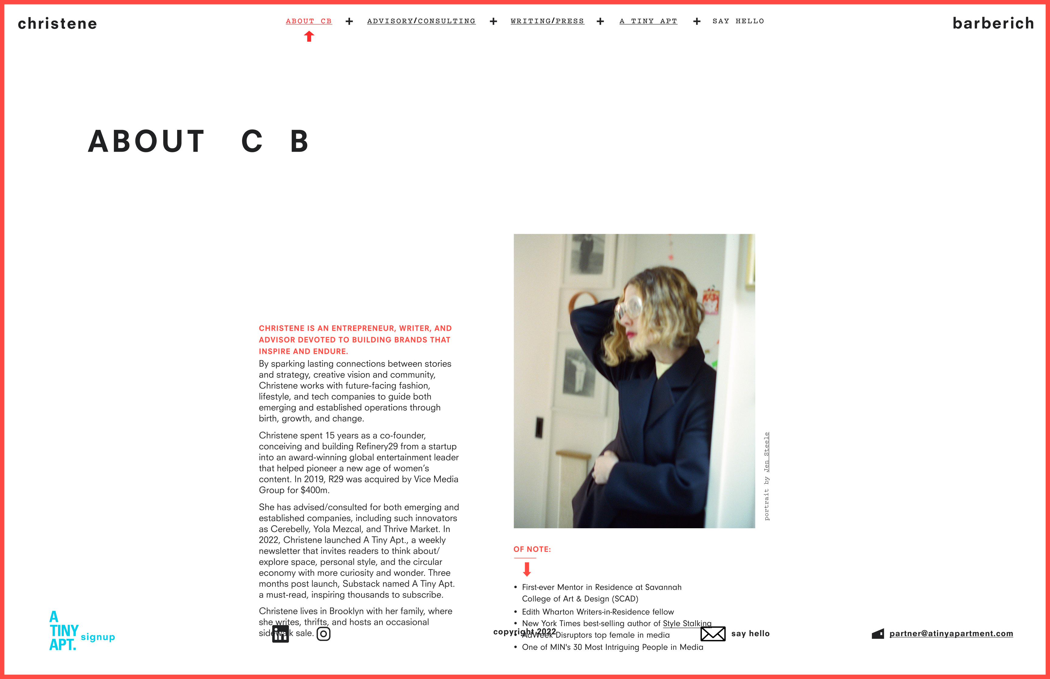 Christene Barberich brand photo 2